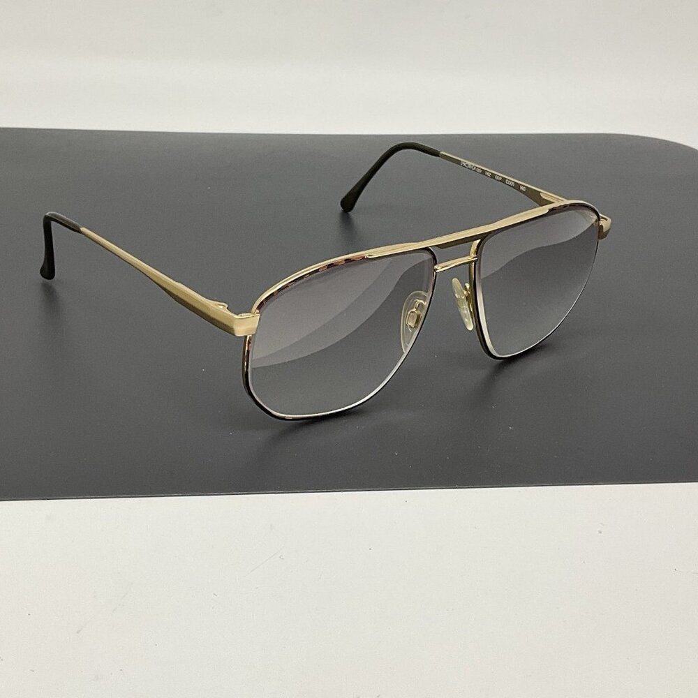 Luxottica 1162 Gep C001 Eyeglasses Pilot Frame Big Aviator Tortoise Gold Vintage